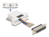 EAN 4043619670987 - DeLOCK 67098 cambiador de género para cable D-Sub 25 RJ12 Blanco imagen 1
