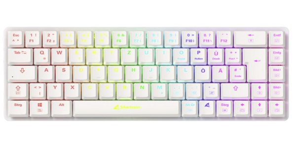 EAN 4044951037025 - Sharkoon PureWriter W65 teclado Juego RF inalámbrico QWERTZ Alemán Negro imagen 1