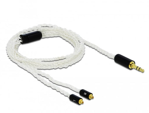 EAN 4043619858453 - DeLOCK 85845 cable de audio 1,2 m 3,5mm 2x MMCX Blanco imagen 2