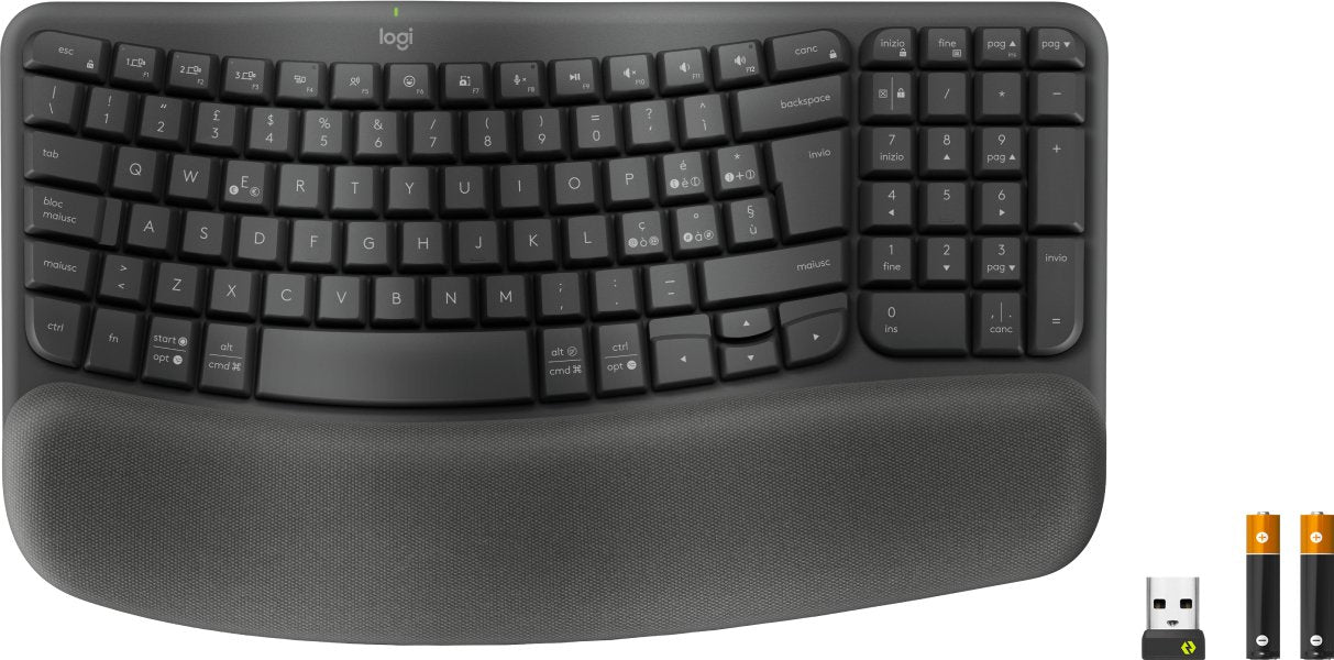 EAN 5099206117563 - Logitech Wave Keys for Business teclado Oficina RF Wireless + Bluetooth QWERTY Italiano Grafito imagen 4