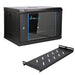 EAN 5907207228785 - Extralink LITE 6U 530X400 WALL-MOUNTED RACKMOUNT CABINET BLACK Estante montado en suelo/pared/independien imagen 10