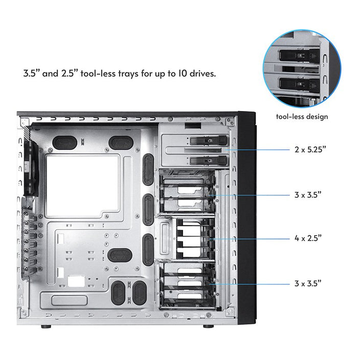 EAN 753263079312 - Chieftec BW-01B-OP carcasa de ordenador Midi Tower Negro imagen 13