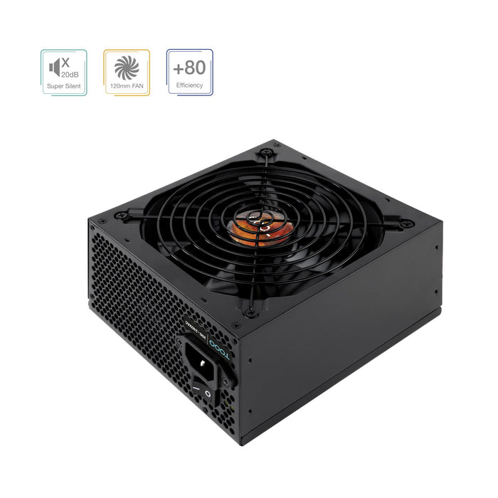 EAN 8433281016323 - TooQ TQHELIOS-650SP unidad de fuente de alimentación 24-pin ATX Negro imagen 2