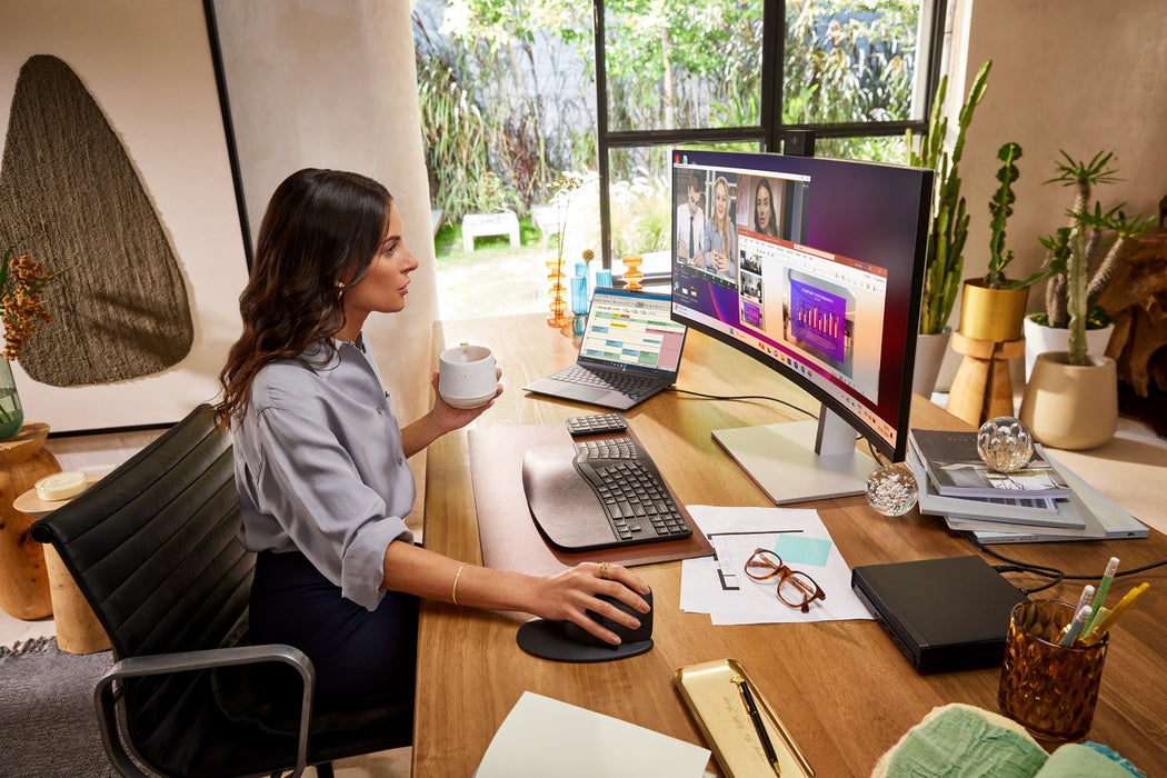 EAN 0198415143440 - HP Series 7 Pro 34 inch WQHD Conferencing Monitor - 734pm pantalla para PC 86,4 cm (34") 3440 x 1440 Pixe imagen 8