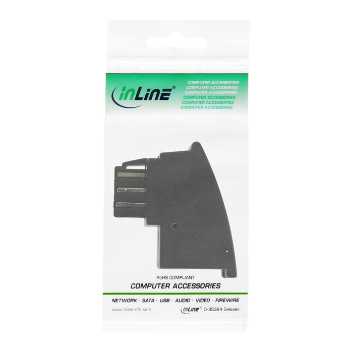 EAN 4043718073962 - InLine 69948B cambiador de género para cable RJ11 female RJ11 Negro imagen 3