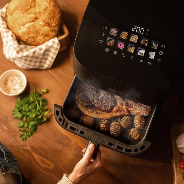 EAN 8435771925399 - Cecotec Cecofry&Grill Smokin' 6500 Sencillo 6,5 L Independiente 2200 W Freidora de aire caliente Negro, M imagen 10