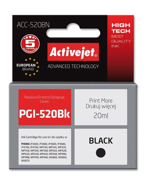 EAN 5901452126032 - Activejet ACC-520BN cartucho de tinta 1 pieza(s) Compatible Alto rendimiento (XL) Negro imagen 2