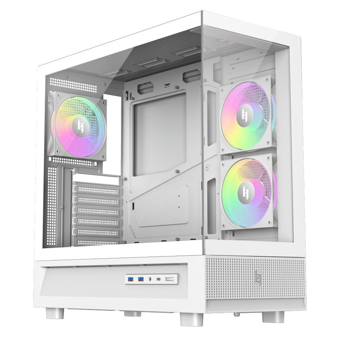 EAN 6931858712125 - GameMax NEX C51 WH carcasa de ordenador Blanco imagen 3