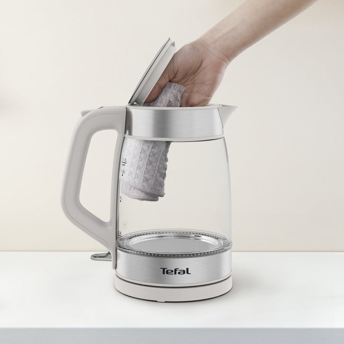 EAN 3045387293871 - Tefal Glass Kettle KI605B30 tetera eléctrica 1,7 L 2200 W Gris, Plata, Transparente imagen 6