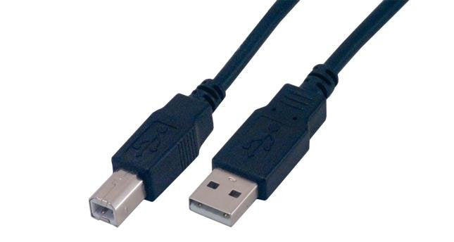 EAN 3700224734916 - MCL 3m USB2.0 A/B cable USB USB A USB B 0,48 Gbit/s Negro imagen 2