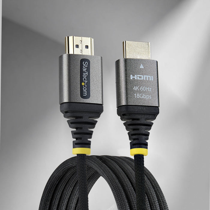 EAN 65030929295 - StarTech.com HDMI2-FLEX-4K60-1M cable HDMI HDMI tipo A (Estándar) Negro, Plata imagen 4