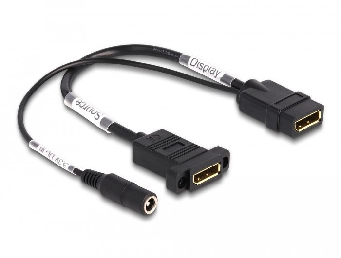 EAN 4043619870394 - DeLOCK 87039 cambiador de género para cable DisplayPort, DC Negro imagen 1