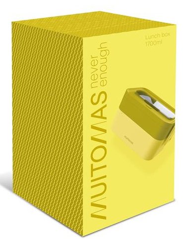 EAN 8021735228585 - Muitomas LUNCHBOXLYL fiambrera Conjunto de fiambrera y bidón reutilizable 1,7 L Plástico Amarillo 1 pieza imagen 3