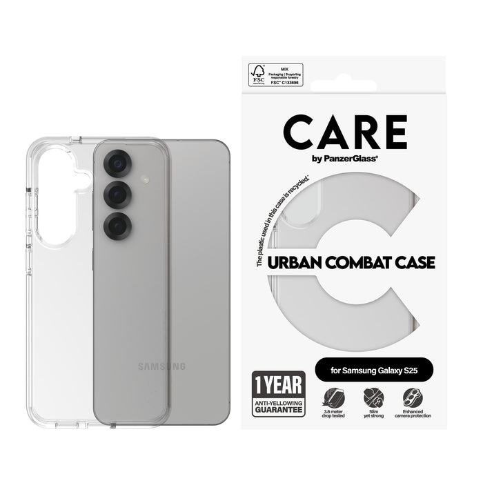 EAN 5715685016899 - PanzerGlass CARE™ by ® Urban Combat Case Transparent Samsung Galaxy S25 funda para teléfono móvil Transpa imagen 2