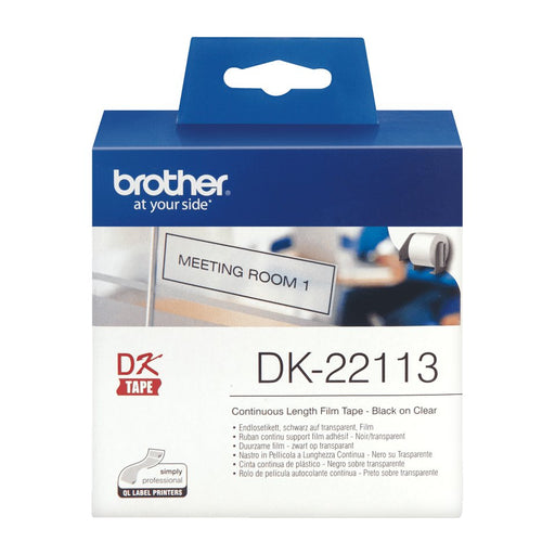 EAN 3609740150166 - Brother DK-22113 cinta para impresora de etiquetas Negro sobre transparente imagen 2
