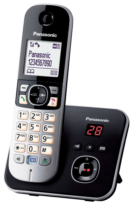 EAN 5025232675401 - Panasonic KX-TG6821GB teléfono Teléfono DECT Identificador de llamadas Negro imagen 1