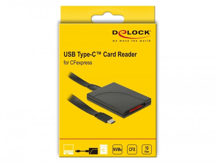 EAN 4043619917495 - DeLOCK 91749 lector de tarjeta USB 3.1 (Gen 2) Type C Negro imagen 6