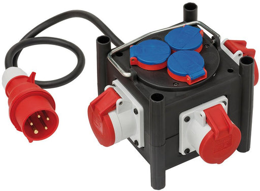 EAN 4007123654482 - Brennenstuhl 1153680100 base múltiple 1 m 6 salidas AC Exterior Negro, Azul, Rojo, Blanco imagen 1