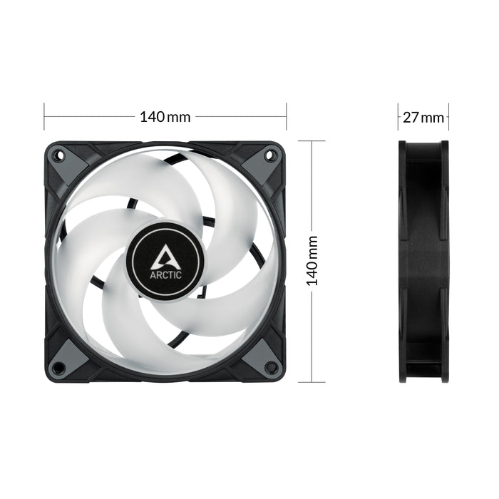 EAN 4895213703505 - ARCTIC P14 PWM PST A-RGB 0dB Carcasa del ordenador Ventilador 14 cm Negro 1 pieza(s) imagen 4
