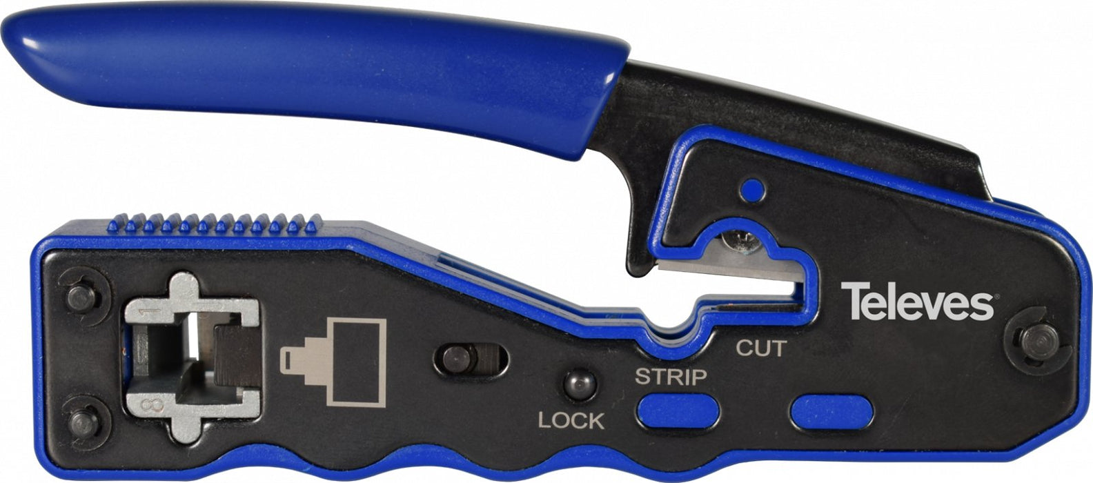 EAN 8424450267790 - Televes 209802 crimpadora Herramienta para prensar Negro, Azul imagen 4