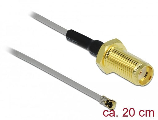 EAN 4043619904020 - DeLOCK 90402 cable coaxial 0,2 m SMA MHF Negro, Oro, Gris imagen 1