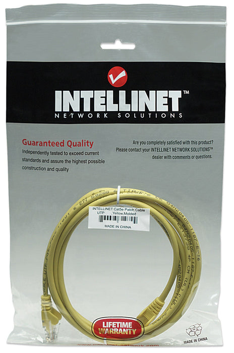 EAN 766623318969 - Intellinet RJ-45, M/M, 1m cable de red Amarillo Cat5e U/UTP (UTP) imagen 4