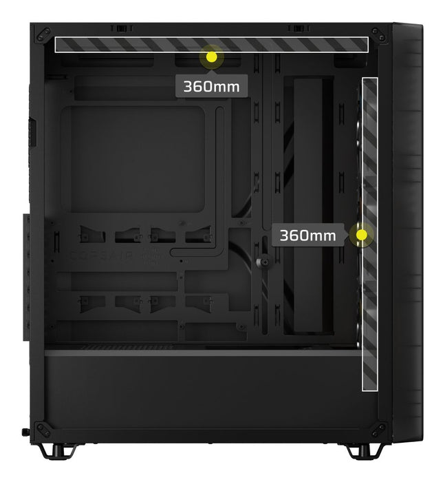 EAN 0840440419686 - Corsair 3200D RS ARGB Mid-Tower PC Case - Smoke Midi Tower Negro imagen 15