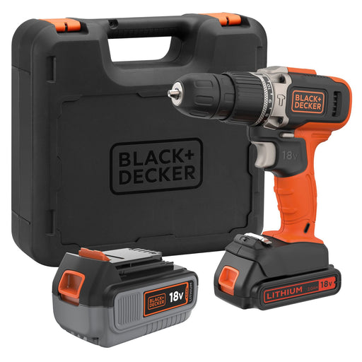 EAN 5035048709160 - Black & Decker BCD003MEM2K-QW taladro 1400 RPM Sin llave Negro, Naranja imagen 1