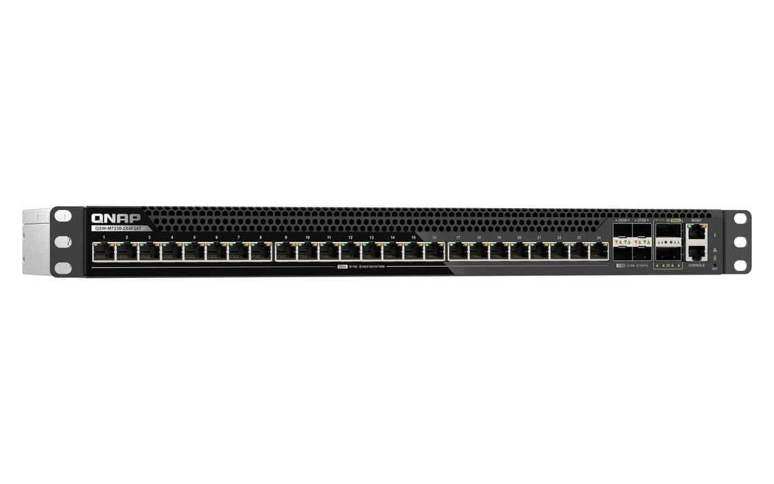 EAN 4711103091586 - QNAP QSW-M7230-2X4F24T switch Gestionado L3 10G Ethernet (100/1000/10000) 1U Negro imagen 3