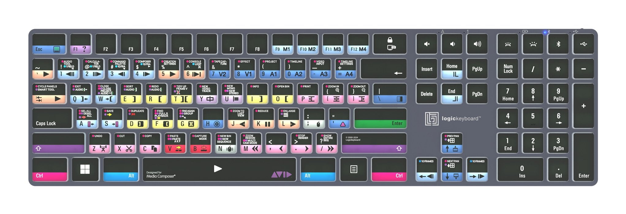 EAN 5707795023225 - Logickeyboard LKB-MCOMP-TPC teclado Hogar / Oficina USB + Bluetooth QWERTY Inglés del Reino Unido Negro imagen 1