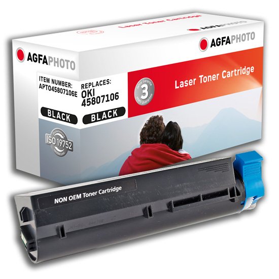 EAN 4250164851499 - AgfaPhoto APTO45807106E cartucho de tóner 1 pieza(s) Compatible Negro imagen 1