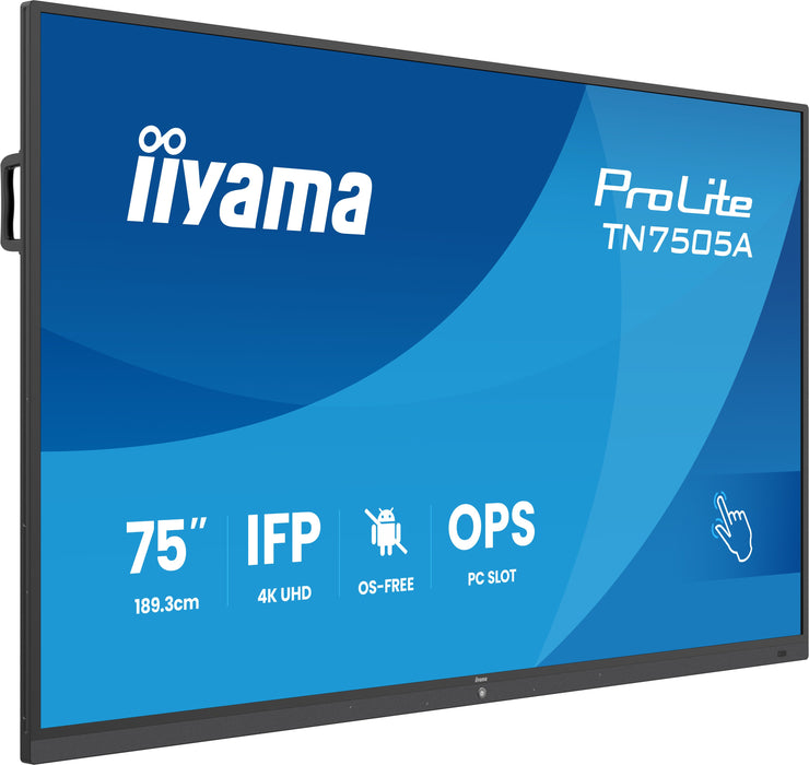 EAN 4948570127078 - iiyama TN7505A-B1AG pantalla de señalización Panel plano interactivo 189,3 cm (74.5") 500 cd / m² 4K Ultr imagen 1