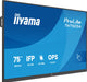 EAN 4948570127078 - iiyama TN7505A-B1AG pantalla de señalización Panel plano interactivo 189,3 cm (74.5") 500 cd / m² 4K Ultr imagen 1