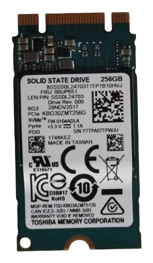 EAN 5704174275886 - Lenovo 00UP651 unidad de estado sólido 256 GB M.2 PCI Express 3.0 imagen 1