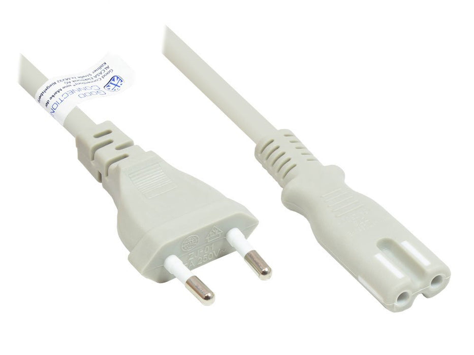 EAN 4014619169320 - Alcasa P0370-GR018 cable de transmisión Gris 1,8 m Enchufe tipo C C7 acoplador imagen 1