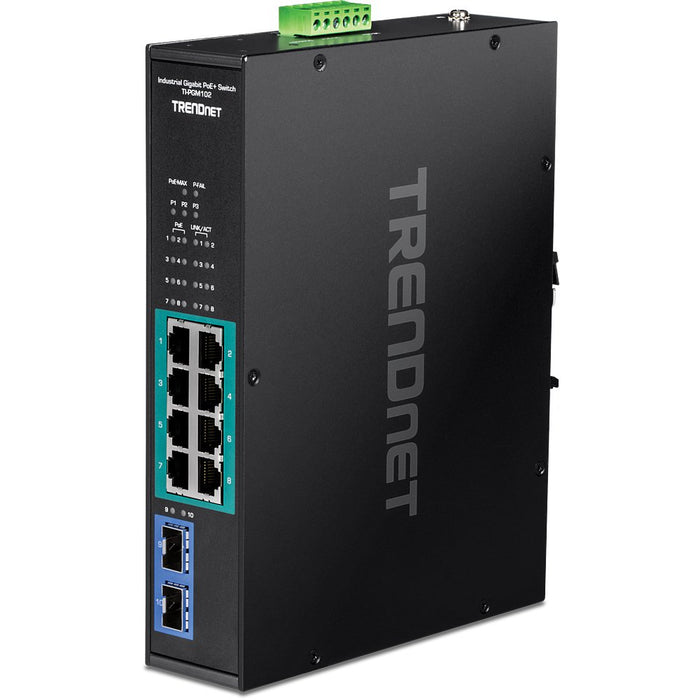 EAN 0710931162202 - Trendnet TI-PGM102 switch Gigabit Ethernet (10/100/1000) Energía sobre Ethernet (PoE) Negro imagen 1