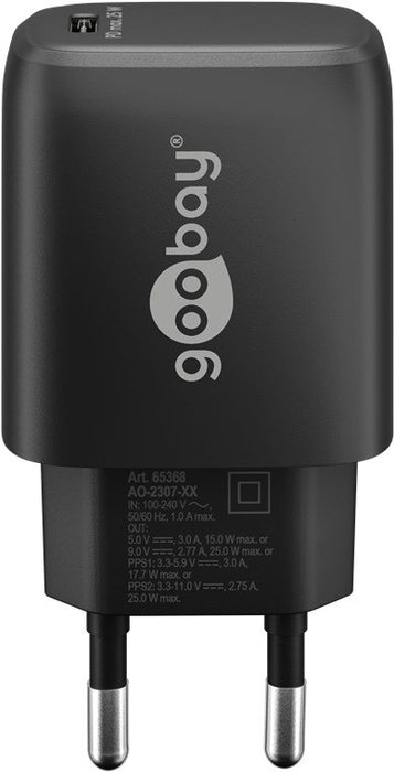 EAN 4040849653674 - Goobay 65367 cargador de dispositivo móvil Portátil, Smartphone, Tableta Negro Corriente alterna Interior imagen 2