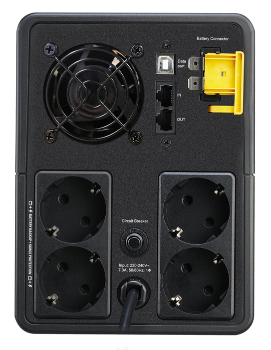EAN 0731304410874 - APC BX1600MI-GR sistema de alimentación ininterrumpida (UPS) Línea interactiva 1,6 kVA 900 W 4 salidas AC imagen 2