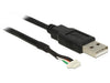 EAN 4043619959877 - DeLOCK 1.5m, USB2.0-A/5p cable USB 1,5 m USB A Negro imagen 2