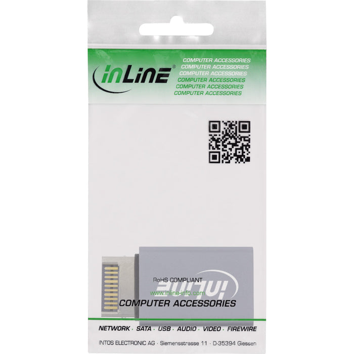 EAN 4043718315161 - InLine 33446O cambiador de género para cable Gris imagen 3