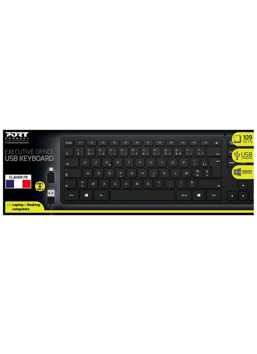 EAN 3567042029767 - Port Designs 900754-FR teclado Oficina USB AZERTY Francés Negro imagen 3