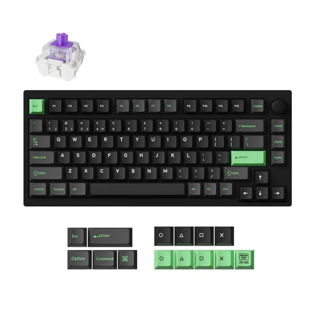 EAN 4894979011336 - Keychron Lemokey P1 HE teclado Universal USB + RF Wireless + Bluetooth Negro imagen 1