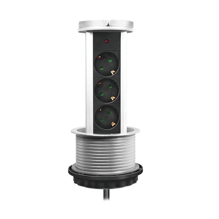 EAN 4052792061888 - LogiLink LPS235A base múltiple 1,8 m 3 salidas AC Interior Negro, Plata imagen 3