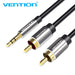 EAN 6922794734333 - Vention BCFB cable de audio 0,5 m 3,5mm 2 x RCA Negro, Gris imagen 1