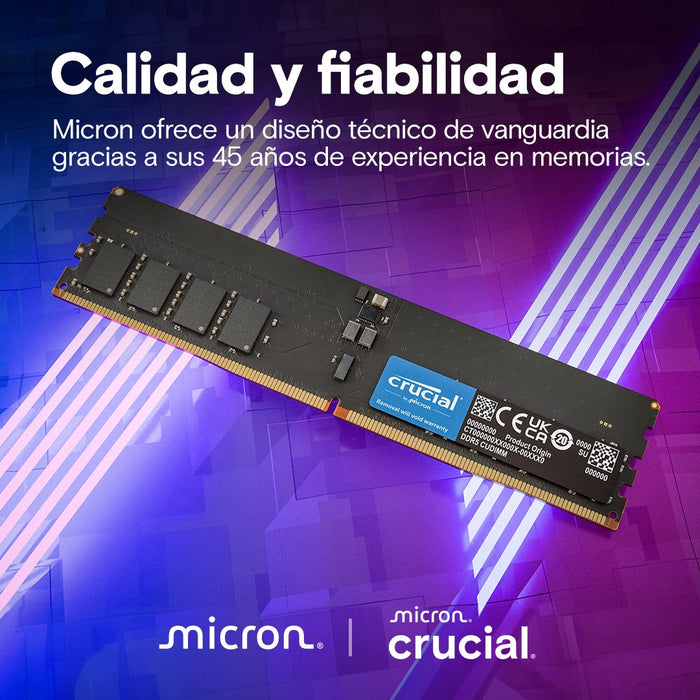 EAN 0649528940889 - Crucial CT32G64C52CU5 módulo de memoria 32 GB 1 x 32 GB DDR5 6400 MT/s 288-pin DIMM imagen 5