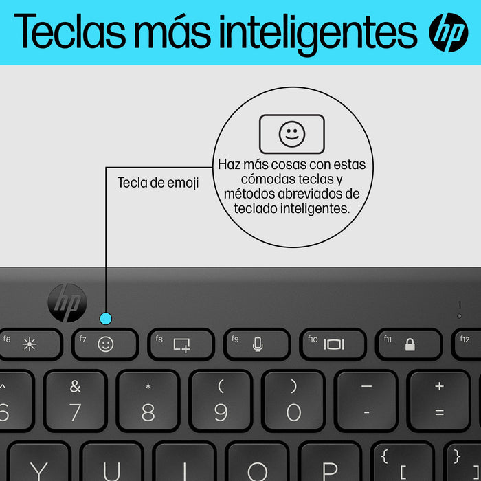 EAN 0196548516216 - HP 355 Compact Multi-Device Keyboard teclado Hogar Negro imagen 6