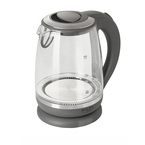 EAN 5902934834230 - Adler AD 1286 tetera eléctrica 2 L 2200 W Gris, Transparente imagen 3