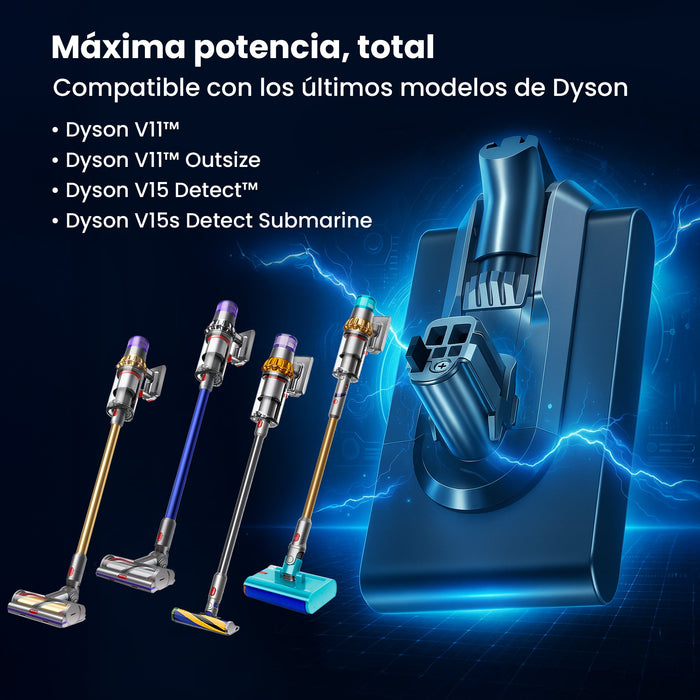 EAN 5907207222998 - Extralink BATERIA DYSON, V11 (CLICK TYPE) 25.2V 4000MAH Batería Aspiradora sin cables imagen 10