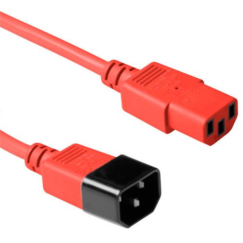 EAN 8716065299540 - ACT C13 - C14, 1.20m Rojo 1,2 m C13 acoplador C14 acoplador imagen 1