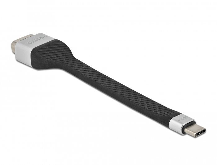EAN 4043619869350 - DeLOCK 86935 adaptador de cable de vídeo 0,13 m USB Tipo C VGA (D-Sub) Negro, Plata imagen 1